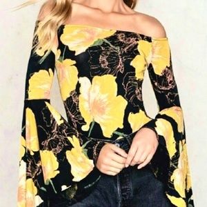 We the free floral top Size: Small